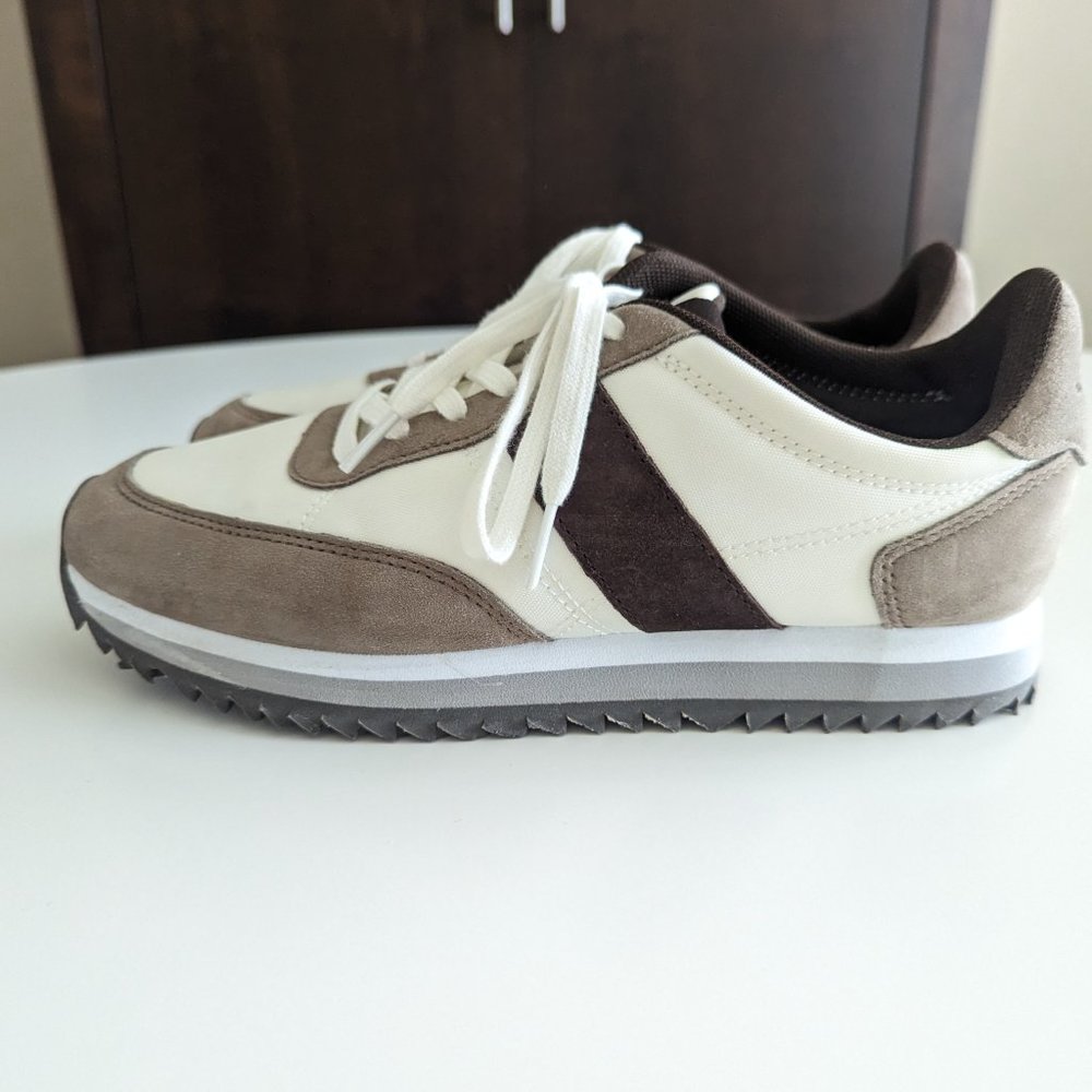 Jcrew Trainers Color Block Tan & Brown - image 7